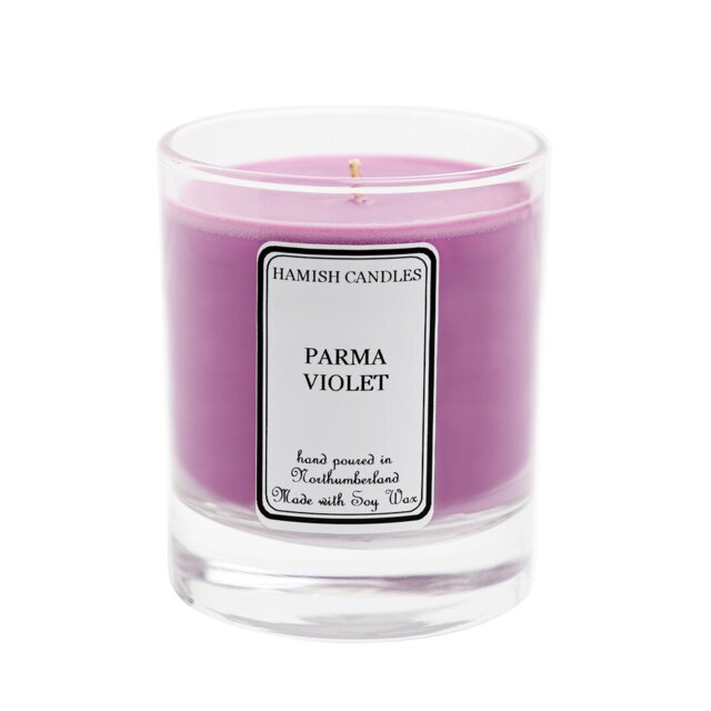 Parma Violet Scented Jar Candle with Glass Holder