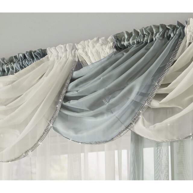 Anson Solid Colour Swag Window Valance