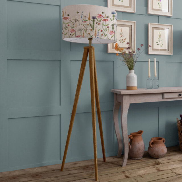 Hermione 158cm Brown Tripod Floor Lamp