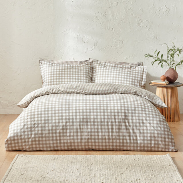 Barton Gingham Check Duvet Cover Set