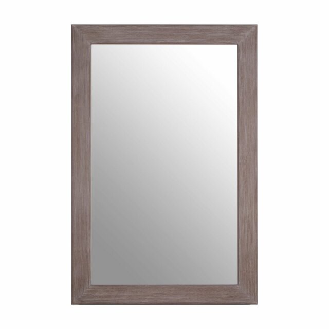 Wine Solid Wood Flat Wall Mirror