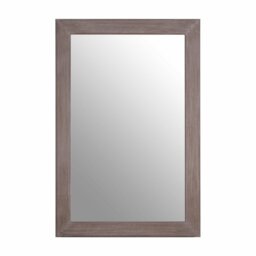 Wine Solid Wood Flat Wall Mirror
