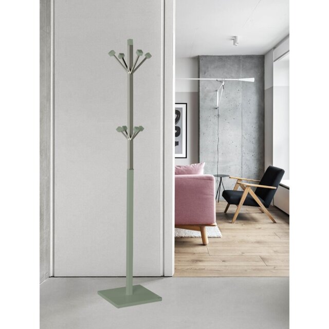 Fressia Solid Wood Freestanding 8 - Hook Coat Rack