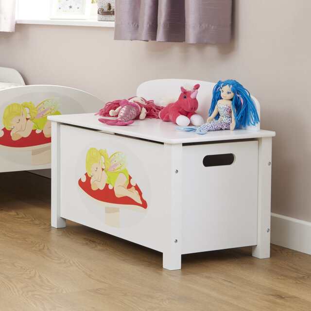 Kids Wooden Fairy Toy Box
