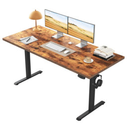Adjustable Metal Base Computer Desk