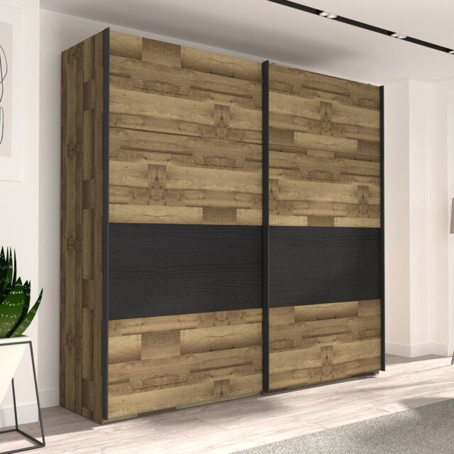 Huguley 2 Door Sliding Wardrobe