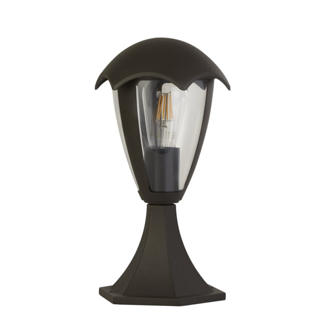 Napper Black 30Cm H Hardwired Bollards