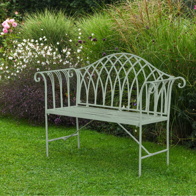 Versailles Wrought Iron Garden Outdoor Bench