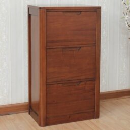 SP 60cm Wide 3 -Drawer Solid Wood File Cabinet