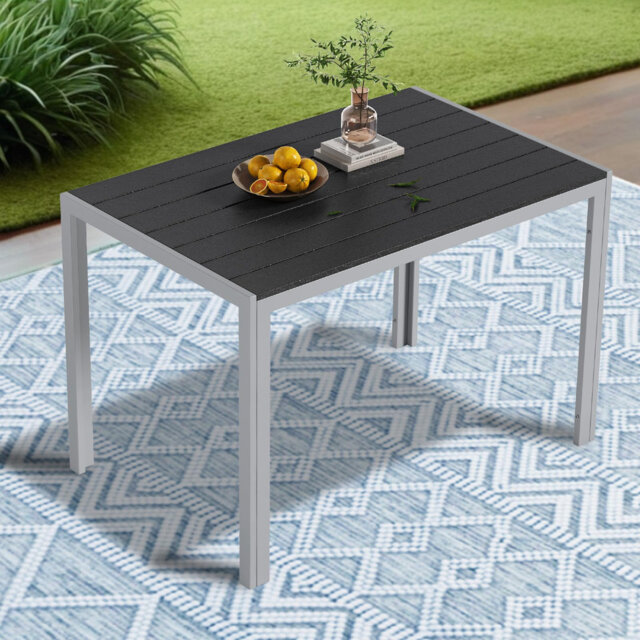 Rectangular 110Cm L Outdoor Balcony Table