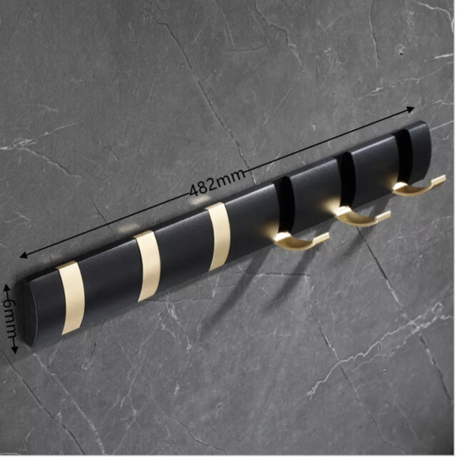 Kruetzen Aluminium 6 - Hook Coat Rack
