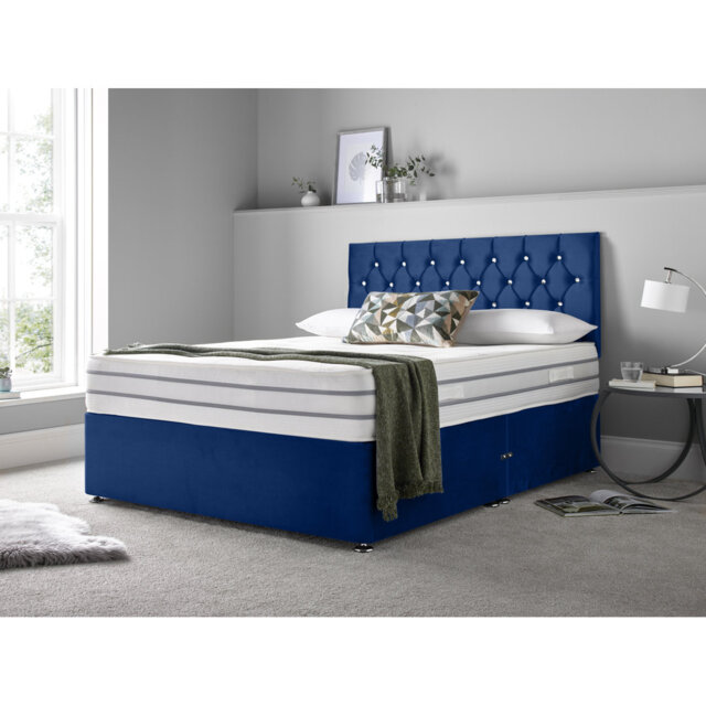 Niswger Upholstered Divan Bed with Mattress