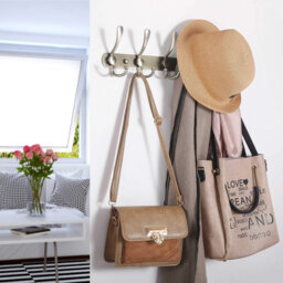 Stainless Steel Wall Mounted Required 5 - Hook Wall Mounted Coat Rack