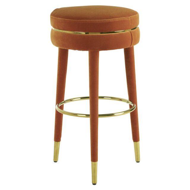 Reuben Upholstered Counter Stool with Solid Wood Frame