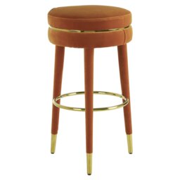 Reuben Upholstered Counter Stool with Solid Wood Frame