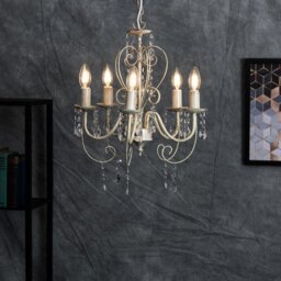 Riggs 5 - Light Candle Style Chandelier