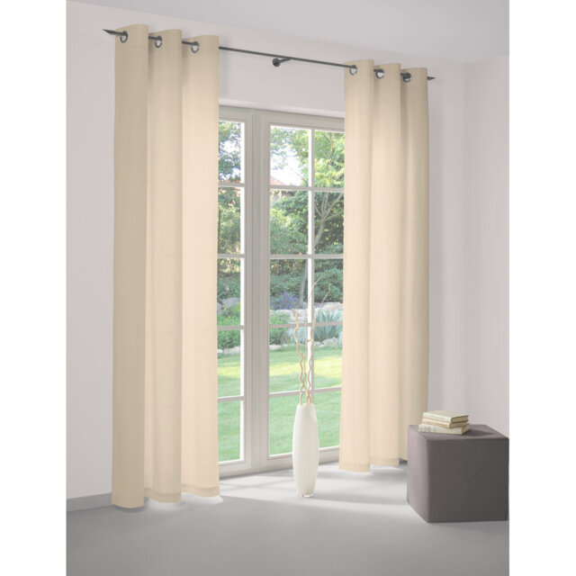 Newbury 67% Polyester And 33% Cotton Room Darkening Single Curtain Panel