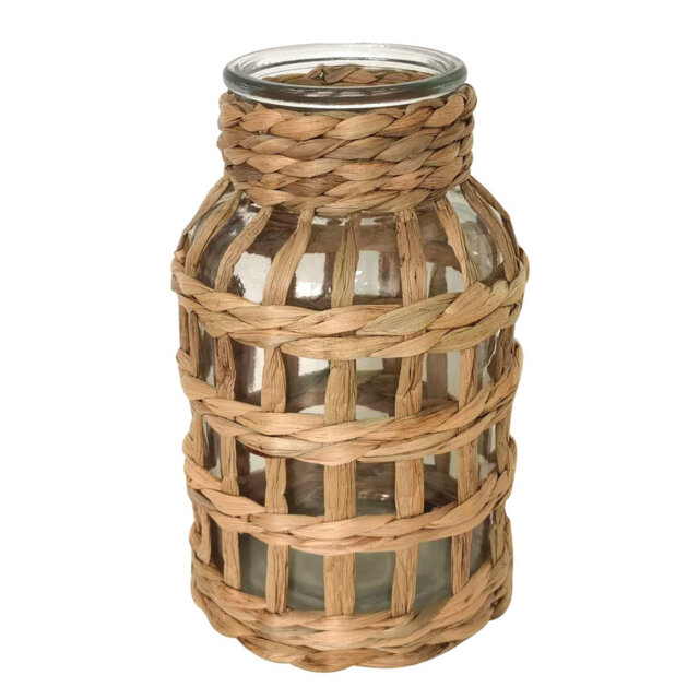 Ancle Decor Home Decorative Water Hyacinth Vase, Natural Style, Ideal for Home Decoration, Elegant and Functional Accessory