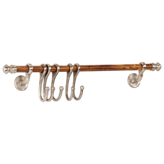 Antiope Aluminium Wall 5 - Hook Wall Mounted Coat Rack