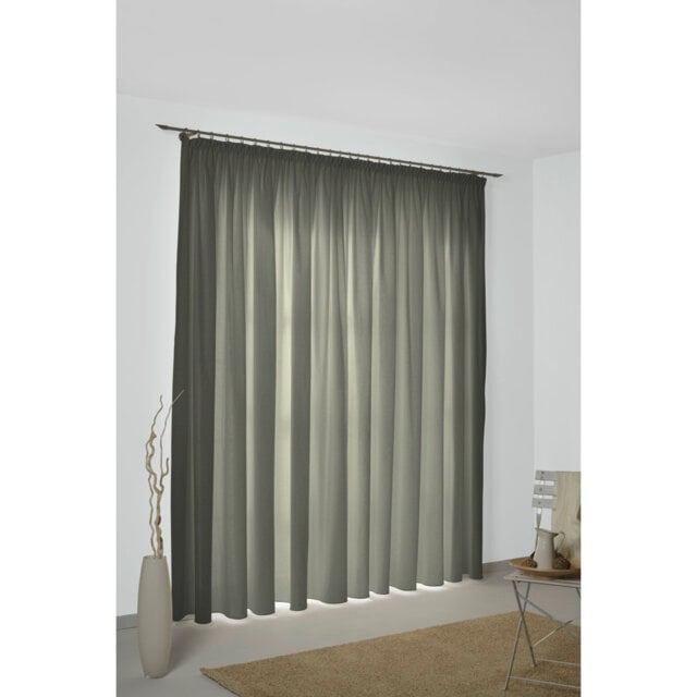 Uni Collection 100% Cotton Room Darkening Curtain Single Panel