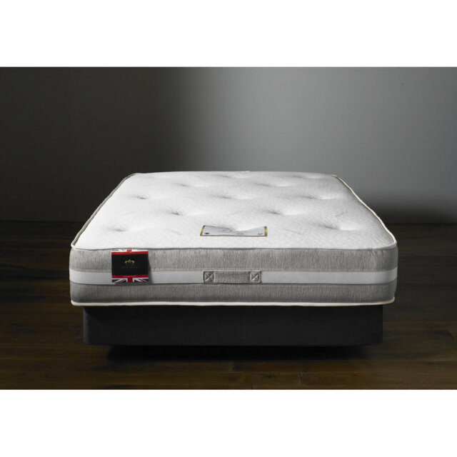 Norsworthy 6FT ORTHO SPRUNG EDGE 2 DRAWER DIVAN - LINEN SILVER