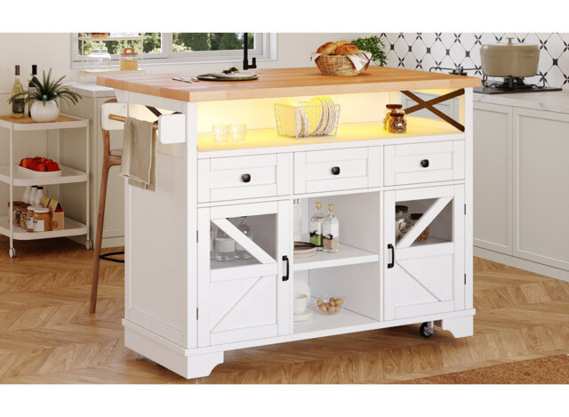 Wood Kitchen Island