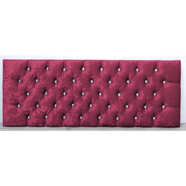 Dwyer Upholstered Velvet Panel Headboard