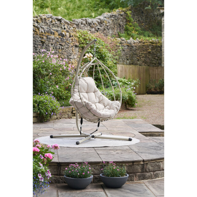 Lyon Anthracite Outdoor Single Hanging Chair