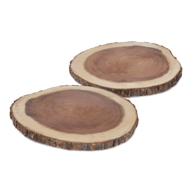Artesà Rustic Large Serving Board, 35Cm, Set Of 2