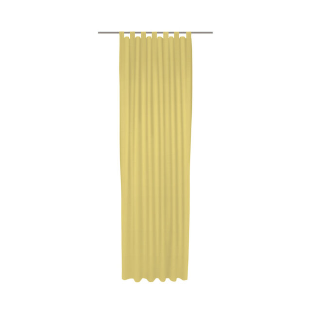 Uni Collection Light 100% Cotton Opaque Tab Top Single Curtain Panel