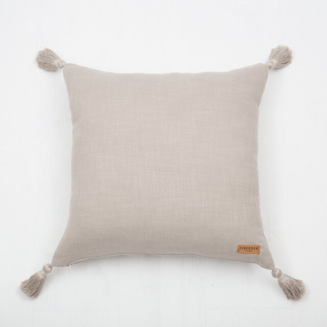 Winter Village Beige Square Scatter Cushion Cover