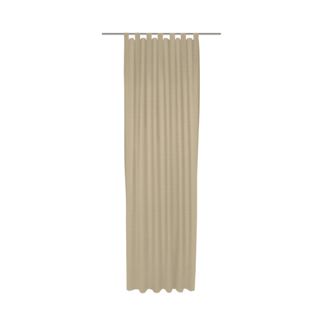 Uni Collection Light 100% Cotton Opaque Tab Top Single Curtain Panel