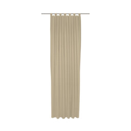 Uni Collection Light 100% Cotton Opaque Tab Top Single Curtain Panel