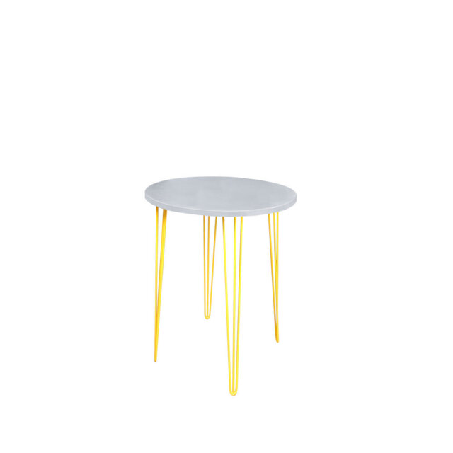 Fresco Round Metal Base Dining Table