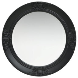 Gioia Wood Round Wall Mirror