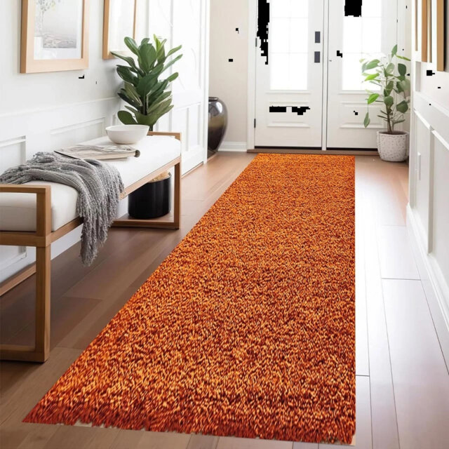 Modern Living Room Thick Large Shaggy Rug Bedroom Round Fluffy Carpet Hallway Runner Rug