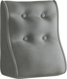 Sit-up Back Comfort Contour Wedge Pillow With Zipper Connector Headboard Velvet Reading Pillows For Sitting Up In Bed Sofa Backrest Lumbar Support Cus