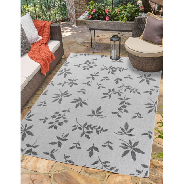 Sky Kilim Braided Floral Design Outdoor Rugs