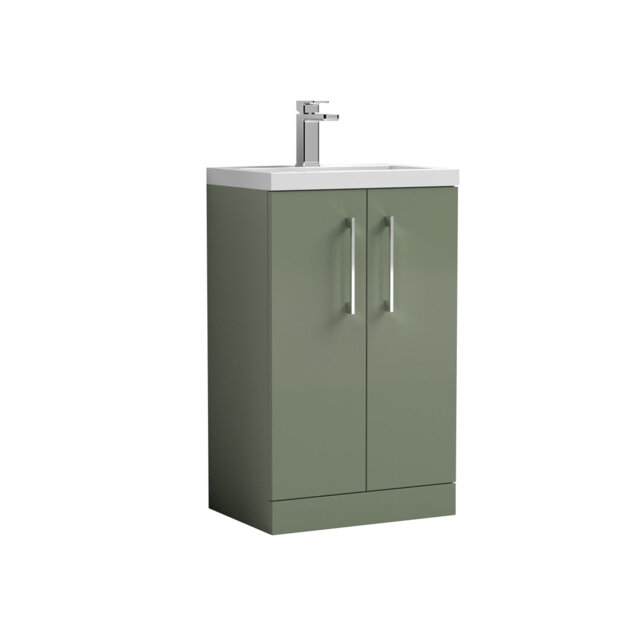 Arno 505mm Free-standing Single Bathroom Vanity with Vitreous China Vanity Top