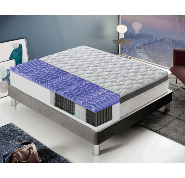 Torry Pocket Spring Mattress - 28 cm High - With 7 cm Memory Foam - 800 Pocket Springs - Orthopaedic