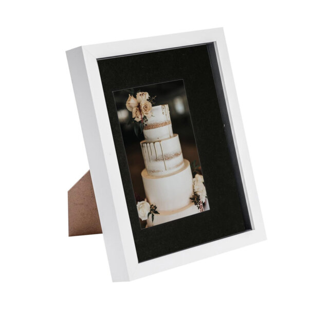 "Nicola Spring - 3D Box Photo Frame - 8 x 10"" with 4 x 6"" Mount"