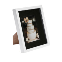 "Nicola Spring - 3D Box Photo Frame - 8 x 10"" with 4 x 6"" Mount"