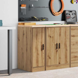 Solid Wood Single Storage Cabinet ( 85cm H x 30cm W x 51cm D)