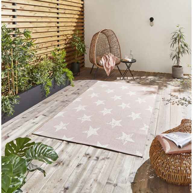 Winside area rug Machine Woven Rectangle Rose/Cream