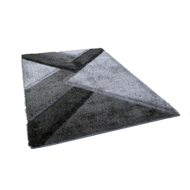Hults Shaggy Silver/Grey Rug