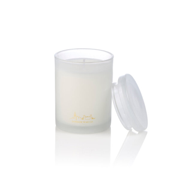 Scented Jar Candle with Glass Holder