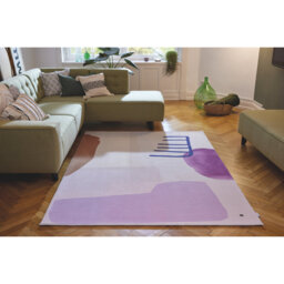 Flatweave Beige/Pink Rug