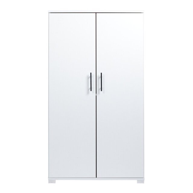 Bucoli Tall Storage Cupboard, 2 Door Locking, Wooden File Cabinet