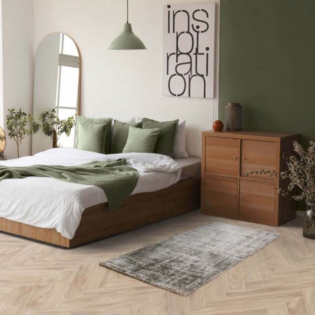 Abstract Green Luxurious Modern Easy To Clean Rug For Dining Room Bedroom & Living Room