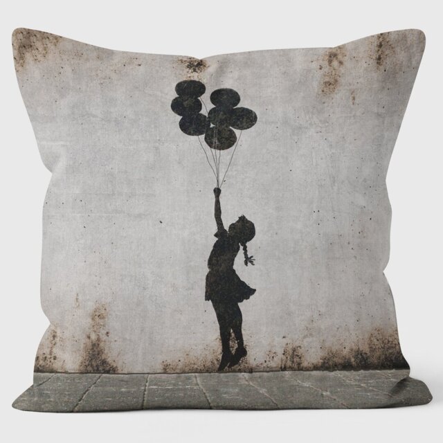 Loads Balloon Banksy Inspired - Graffiti Art Cushion